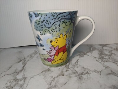 Disney Winnie The Pooh Tiger Piglet under tree  butterfly Coffee Tea Mug flower