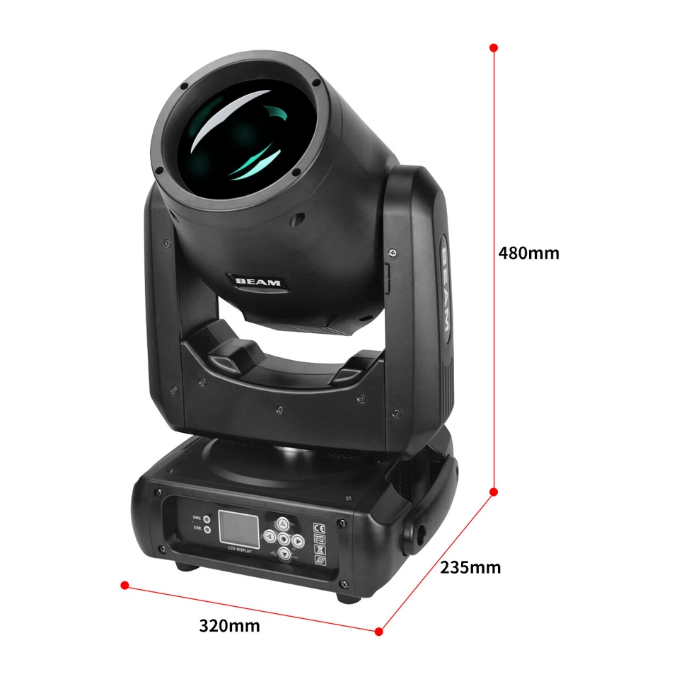 Luz de cabeza móvil Beam 7R 230W mini efecto de luz de escenario DMX 512 para barra de discoteca Foto 2 de 4