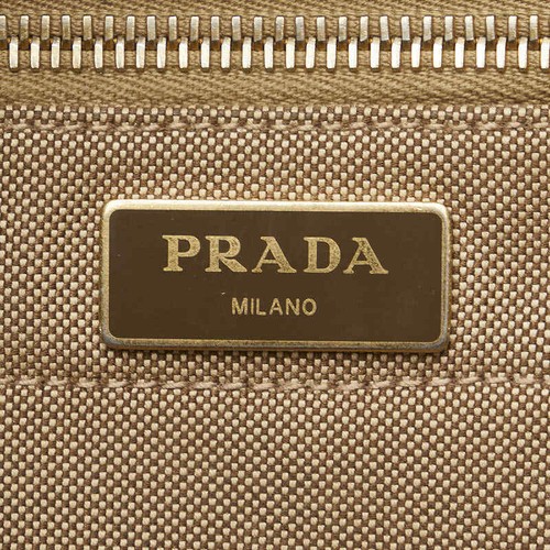 PRADA Logo Jacquard Backpack Rucksack 1BZ006 Damen 【Gebraucht】 - Bild 11 von 14