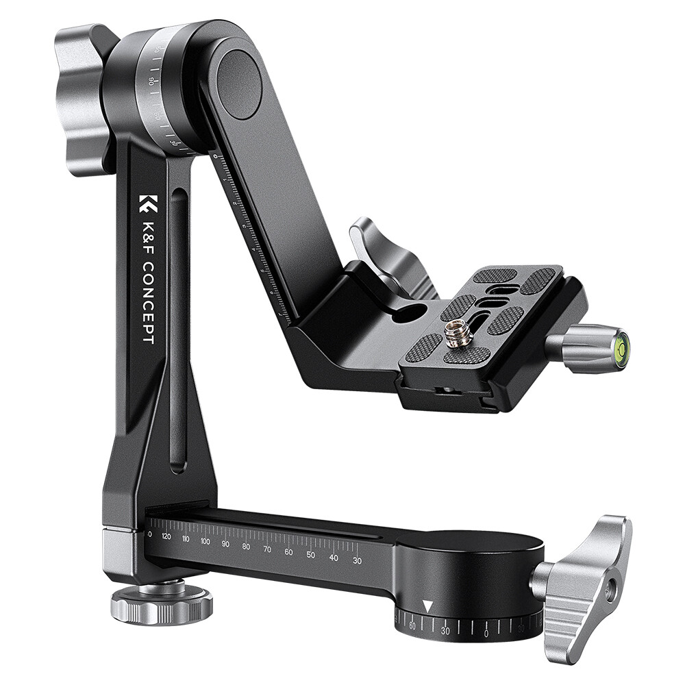 K&F Concept Professional Heavy Duty Aluminum Tripod Gimbal Head 360°  Panoramic - Main Image