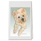 Cairn Terrier Decorative Cotton Kitchen Dish Towel, Pet Gift