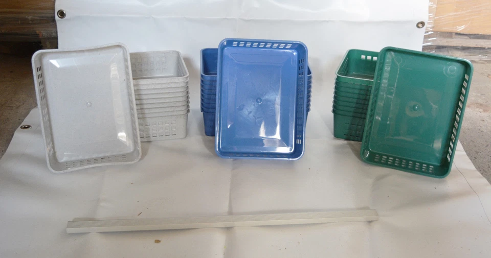 10x OKT Stapelkörbchen A5 Lebensmittelecht Bürobedarf Papier Korb Ablage Ordnen