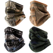 Winter Fleece Neck Warmer Gaiter Cycling Ski Scarf Half Face Mask for Men Women