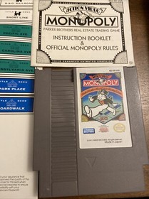 Monopoly w/Manual & Poster NES Nintendo