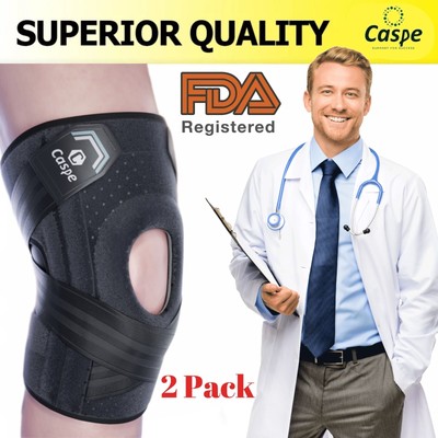 2-in-1 Professional Knee Brace For Pain Relief - Adjustable With Patella Strap & Side Stabilizers For Meniscus, ACL, Arthritis - View #7