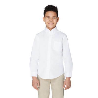Boys Girls White Dress Shirt SE9004 French Toast Long Sleeve Uniform 14 to 20