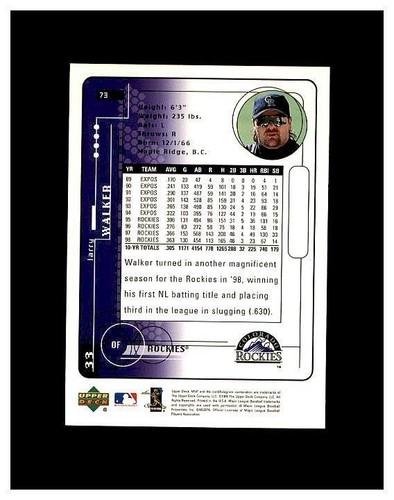LARRY WALKER YOU PICK SEE SCANS OF EVERY CARD RC, INSERTS HIGH GRADE CARDS - Picture 435 of 463