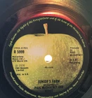PAUL McCARTNEY "JUNIORS FARM" UNCREDITED PYE CONTRACT TRANSLUCENT RED VINYL EX++