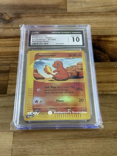 Pokemon TCG - Charmander - Expedition Set - Reverse Holo #97 - CGC 10 Gem Mint!