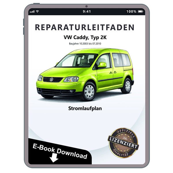 VW Caddy Typ 2K 2003-2010 SchaltpläNe Verkabelung Steckerbelegung Ebook-image