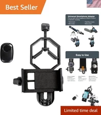 Universal Smartphone Adapter & Bluetooth Remote for Telescopes & Binoculars