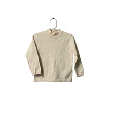 ZARA Kids Cream Mock Neck Long Sleeve Sweater Size 2-3 Years