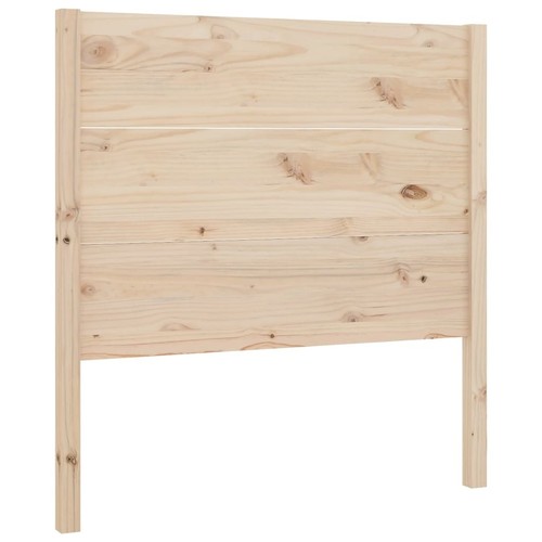 Cabecero de madera maciza de pino marrón 96x4x100 cm para decoración de dormitorio con estilo - Imagen 2 de 5