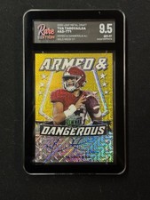 2020 leaf metal draft, TUA TAGOVALOA #AAD-TT1 ARMED AND DANGEROUS 1/1 GOLD AUTO