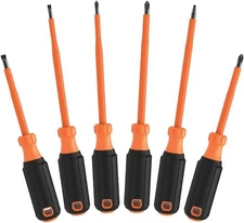 Klein Tools 85076INS Insulated Screwdriver Set, Made in USA, features 1000V