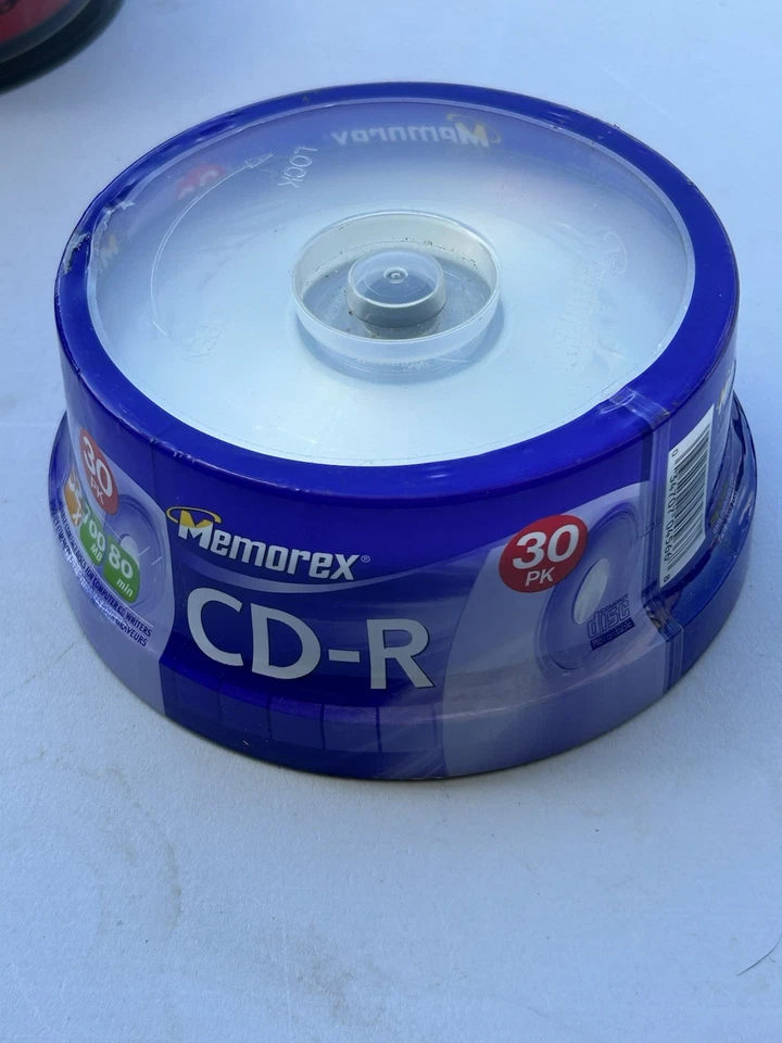 Lot 180+ Blank CD-R Recordable Discs Mixed Brands 700MB 80min Memorex Sealed - Image 2 of 4