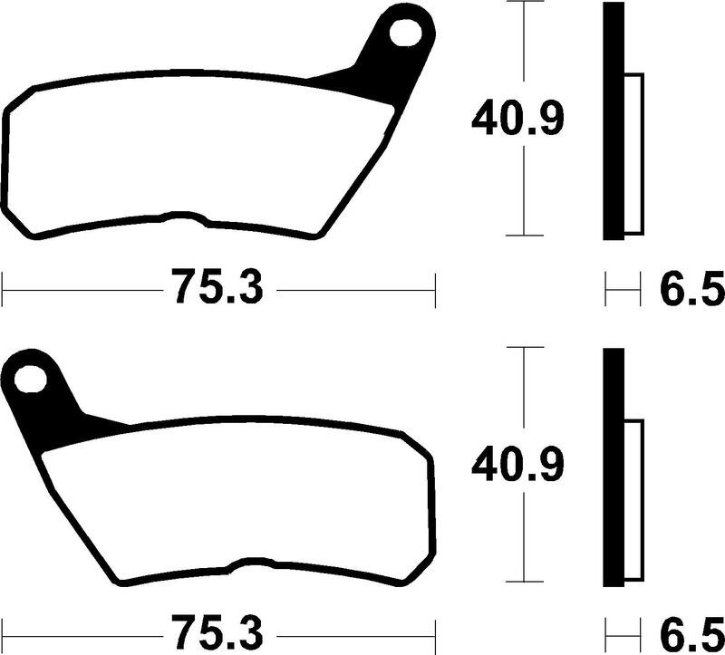 Plaquettes de frein TECNIUM route organique MA428 de remplacement moto