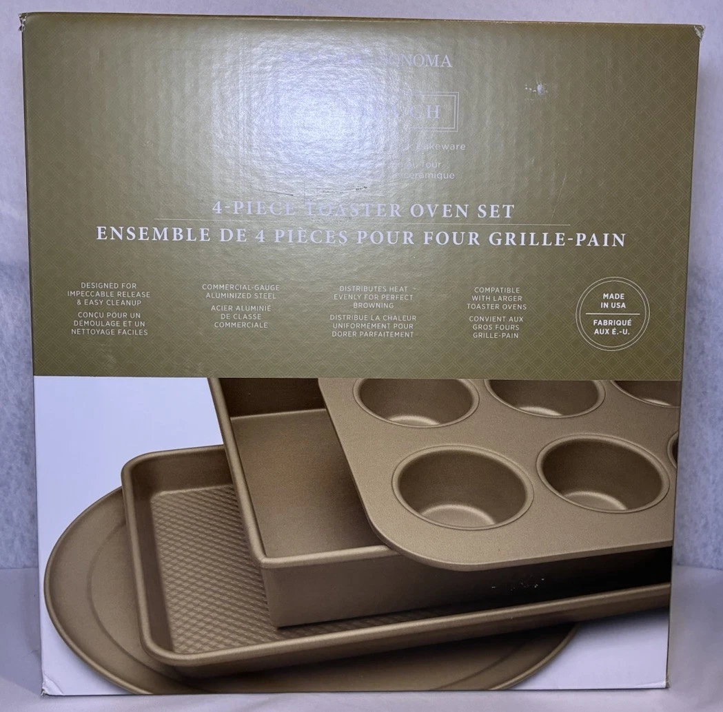 NEW Williams Sonoma GOLDTOUCH Nonstick 4-Piece Toaster Oven Set Sheet Pan USA
Opens in a new window