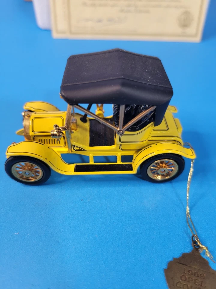 Matchbox Yesteryear - YMS03-M 1909 Opel Coupe Yellow Diecast Model Car - Image 2 of 4