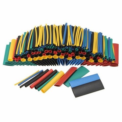 280pcs Assortment Ratio 2:1 Heat Shrink Tubing Tube Sleeving Wrap Kit P183C YL #