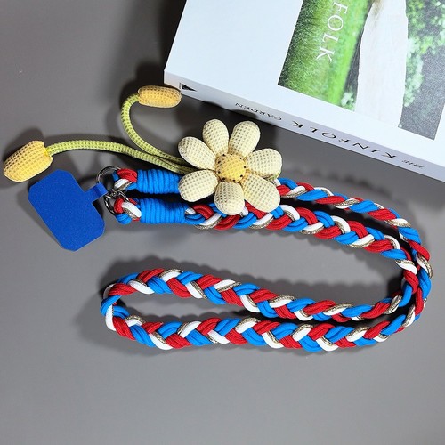 Adjustable Mobile Phone Straps Handmade Weaving Crossbody Phone Strap - Photo 8 sur 15