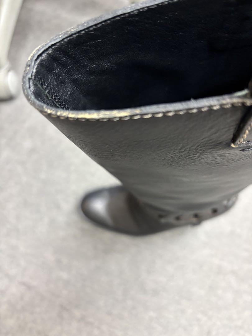 GUCCI Boots Heel Long Leather Black EU35/US5 107375c thumbnail 15