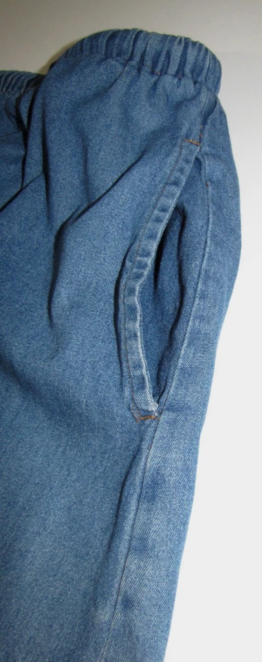 Falda Midi De Colección Main Street Blues J2 Azul Denim Modesta Cintura Elástica Wm.  3X-4X Foto 4 de 4