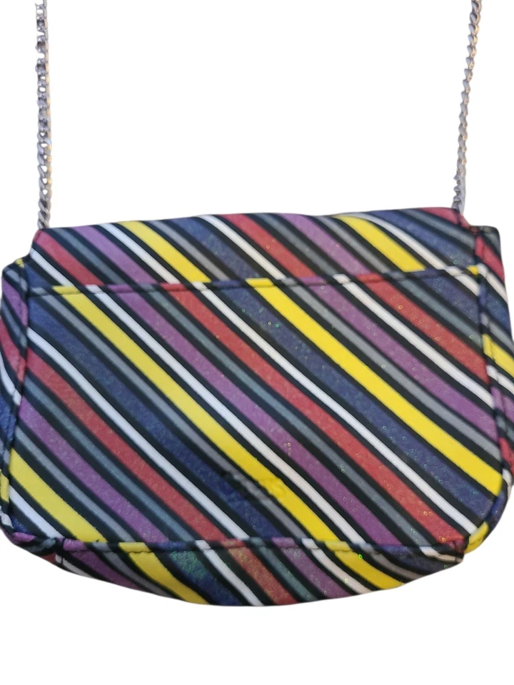 Colorido Arco Iris Rayas Circo Sam Edelman Bandolera Cartera Cadena Correa Foto 4 de 4
