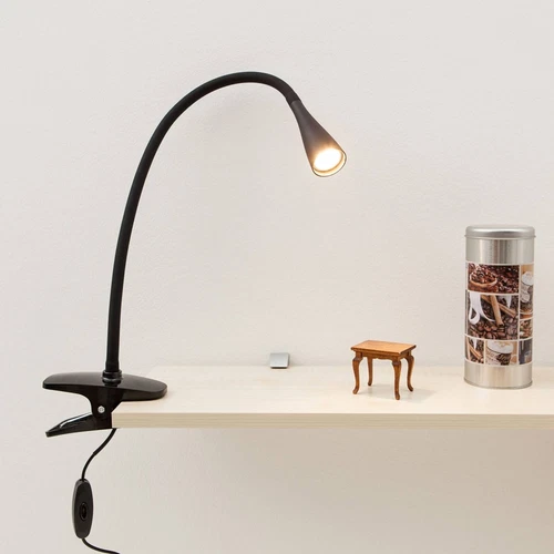 Lindby LED Klemmleuchte 'Baris' (Modern) in Schwarz aus Metall (1 flammig, ) - T - Bild 4 von 7