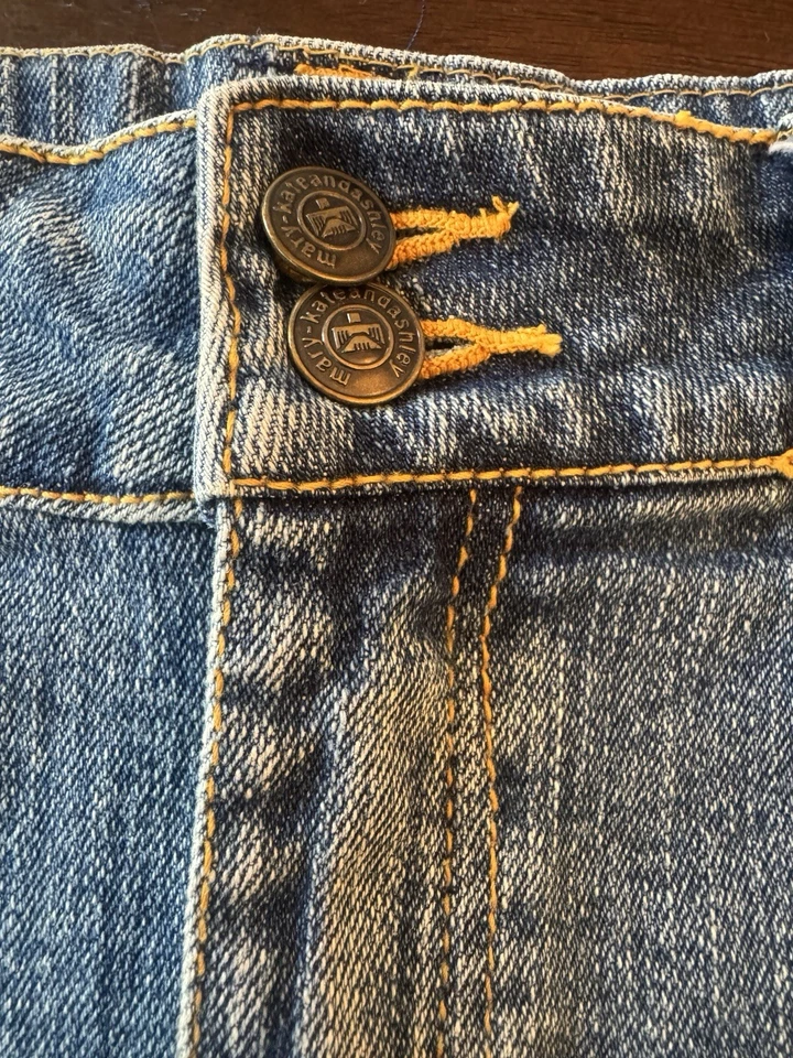 Falda vaquera bordada vintage Y2K años 90 Mary-Kate & Ashley talla 16 Foto 3 de 4
