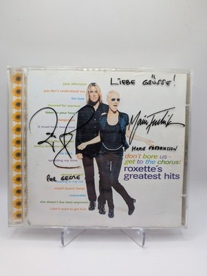 Roxette CD 90er Signatur Per Gessle Marie Fredriksson Druckautogramm 