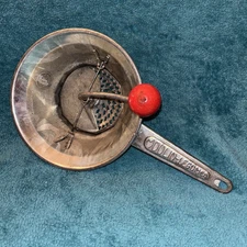 Vintage Moulin Legumes Food Mill #1 Made in France Brevete SGDG Aluminum Red #MM