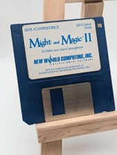 PC Might and Magic 2 II Diskette Disk New Wor...