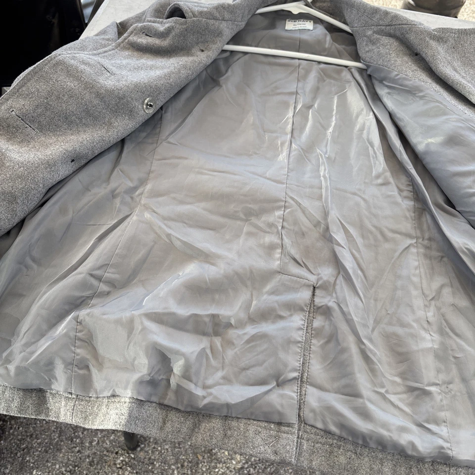 Chaqueta Old Navy para mujer abrigo gris guisante mezcla de lana talla XL Foto 4 de 4