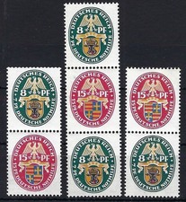 A) DR Zusammendrucke S 50 - 52 ** ungefaltet, ME 60&euro; (TT05754)