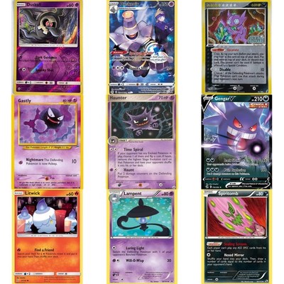 Ghost Pokédex Type - Pick Your Pokemon Cards - Vintage to Modern NM/LP - FOILS