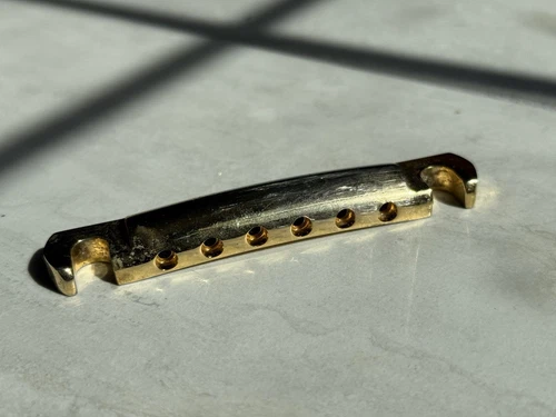 Vintage 1950 - 1960 Gibson Feather Weight Tailpiece Les Paul, Custom, ES - Gold