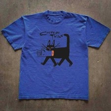 Cocteau Twins Black Cat Unisex Blue Cotton T-shirt S-5XL