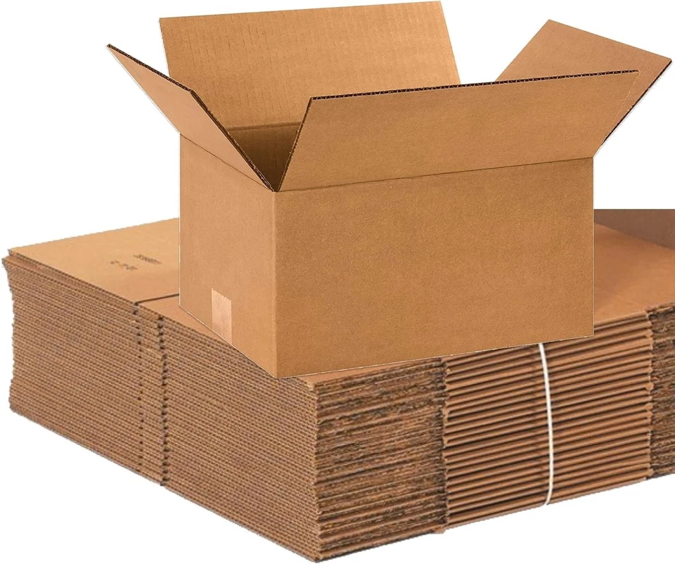 Small Shipping Boxes Kraft Corrugated 12x9x6 25-Pack for Packing Moving Storage - Image 3 of 4