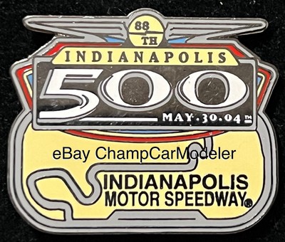 2004 Indy 500 Track Pin Buddy Rice Argent Bobby Rahal Letterman Indianapolis