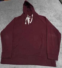 The Normal Brand Hoodie Sweater Men's XL Maroon Drawstring Long Sleeve Pullover