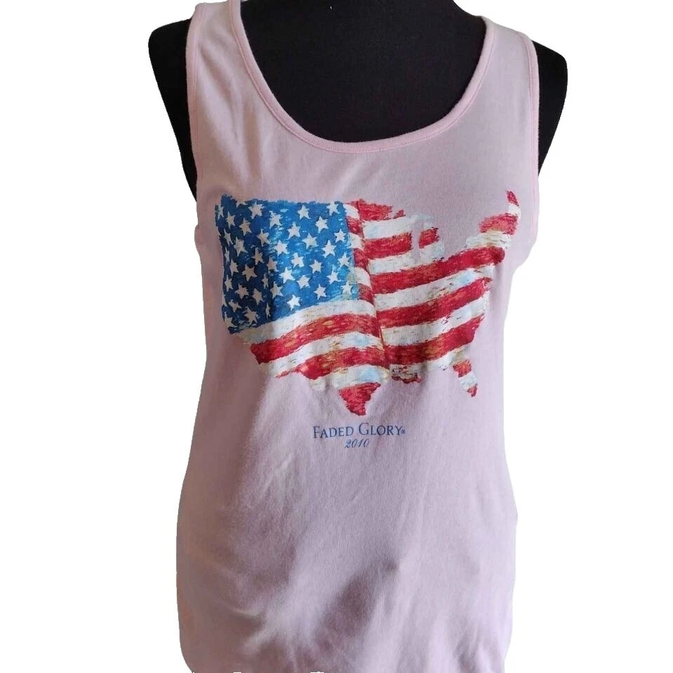 Faded Glory Cotton Casual Solid Tank Tops for Women