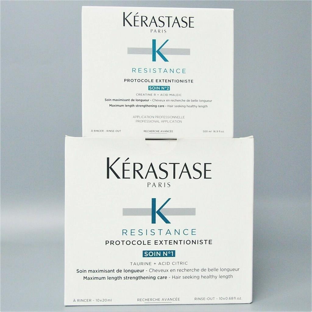DUO Kerastase Resistance Protocole Extentioniste Soin Nº1 & SOIN