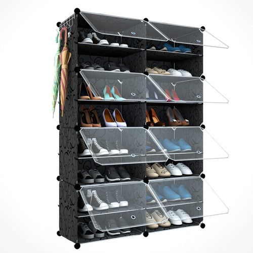24 Paar Schuhregal Organizer - Schrank Schrank mit Tür, Eingang, Schlafzimmer - Bild 14 von 14