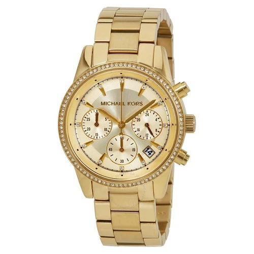 Orologio Michael Kors Donna Ritz Cronografo Tono Oro 37mm MK6356