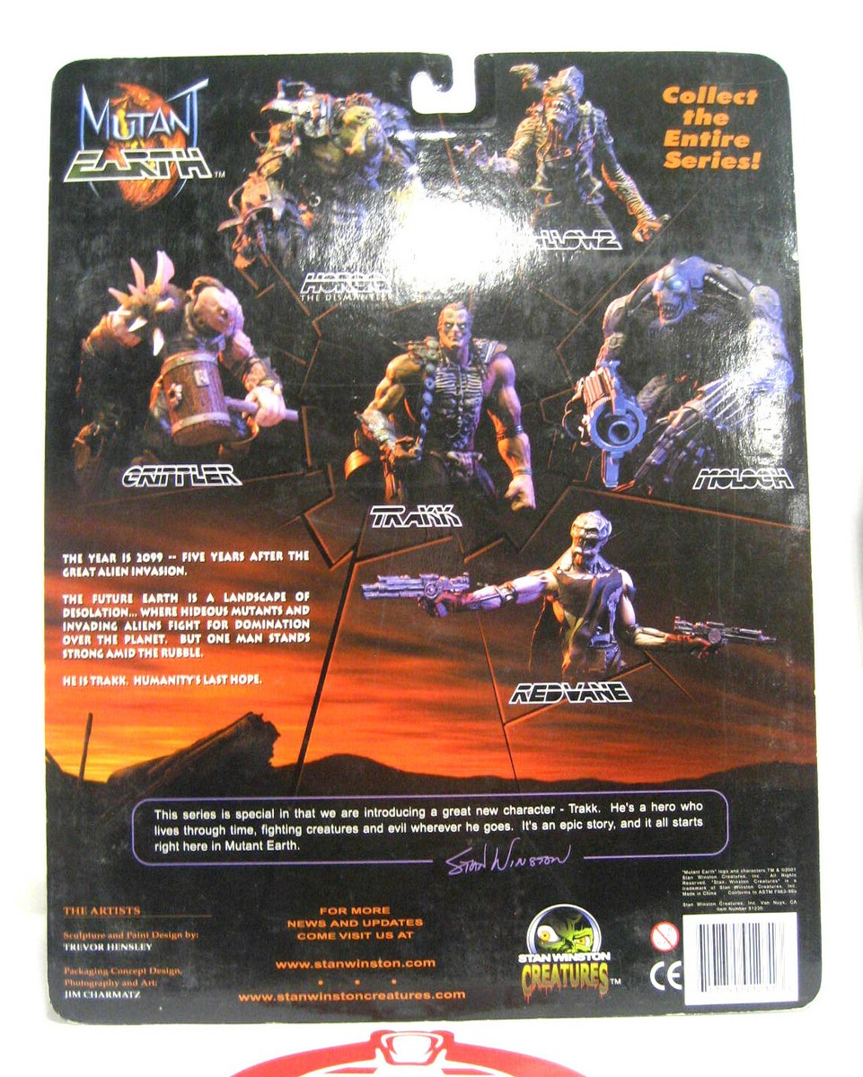 Stan Winston Creatures Mutant Earth Action Figure Redvane NOC 2001