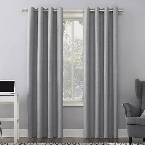 SunBlk Total Verdunkelung reduziert Vorhänge 52" x 84" 5395104 grau