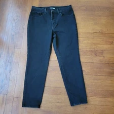 Time and Tru women's 16 Highrise Skinny Black 5 pocket Jeans