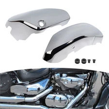 Left + Right Battery Side Cover For Suzuki Boulevard Voluisa C50 VL800 VL400