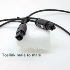 6FT/2M Digital Fiber Optic Audio Cable Cord Optical SPDIF TosLink Brand New